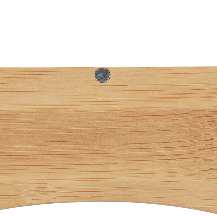 Relaxdays Bamboo Touchless Soap Dispenser with 2 Compartments