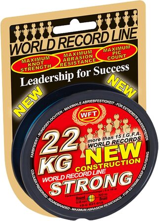 Лісочка WFT KG Strong 300 м 0,12 мм 15 кг для риболовлі