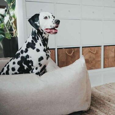 Софа для собак HUNTER Livingston, ліжко для собак, тканина, класичний дизайн, бежевий колір, розмір S, 60 x 43 x 16 см