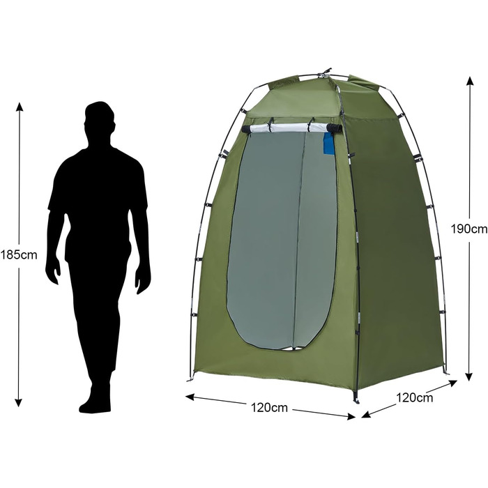 CLIPOP Pop-Up Tent - Waterproof, Lightweight, 1-Layer Spring Camping Tent - Easy Setup for Beach, Hiking, Festival & Outdoor Use (Green)