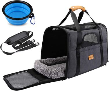 Трансформер для кота Morpilot: переноска для тварин, схвалена авіакомпаніями, сіра, M