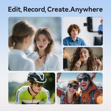 Мікрофон-лапка 1MORE бездротовий (2TX + 2 RX + кейс) для iPhone/Android/PC, шумозаглушення, 48kHz/24-Bit, 100м, 18год, відеозйомка, Vlog
