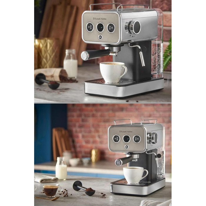 Чайник Russell Hobbs Distinctions з нержавіючої сталі 1,5л (швидка функція кип'ятіння, фільтр від накипу, зручний виливний носик, зовнішній індикатор рівня води) 26422-70 (може використовуватись як кавоварка)