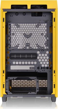 Корпус Thermaltake The Tower 200 Turquoise Mini-ITX з вертикальним кріпленням, скло Temperd Glass, 2x CT140 вентилятори, підтримка AIO 280мм, для відеокарти до 380мм, корпус, білий