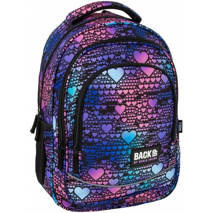 Молодіжний шкільний рюкзак BackUP 26L dance hearts з сердечками, відділення для ноутбука та формату А4