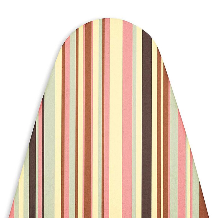 Оксамитовий чохол для прасувальної дошки Encasa XO 'Luxury Line' з товстою підкладкою (125x46 см) - заміна для дому та готелю, XL, мультисмугастий