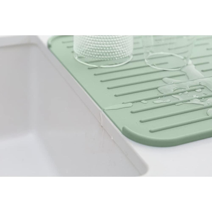 Килимок для посуду Brabantia, силікон, світло-сірий, 32,5 x 44 x см, 1 шт. (Jade Green)