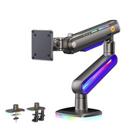 Кріплення для монітора 32-60 дюймів Ultrawide, для моніторів 34/49/57 дюймів, вантажопідйомність до 20 кг, кріплення C-Clamp та Grommet, VESA 75/100 мм (фіолетовий)