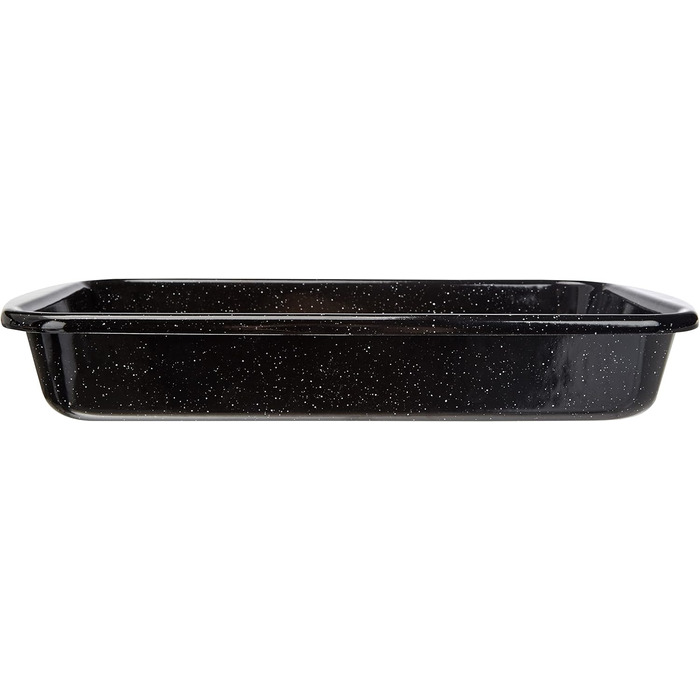 Форма для запікання Riess CLASSIC 36×21,2×5,5 см, емальована, чорна, для духовки та індукції