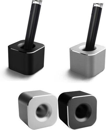 TopHomer Mini Pencil Holder for Desk, Aluminum Alloy, Pen Stand, Single Pen Holder, Desktop, Creative Ornament, Desktop Organizer for Office, School, Home, Toothbrush Holder, 4 Pack