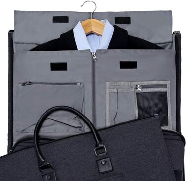 Garment Bag Suit Cover for Men Women, Suit Travel Bag, Clothing Bags Shoe Bag - 2 in 1 Hanging Suitcase Garment Travel Bags, High-Quality Garment Bag for Suit and Dress