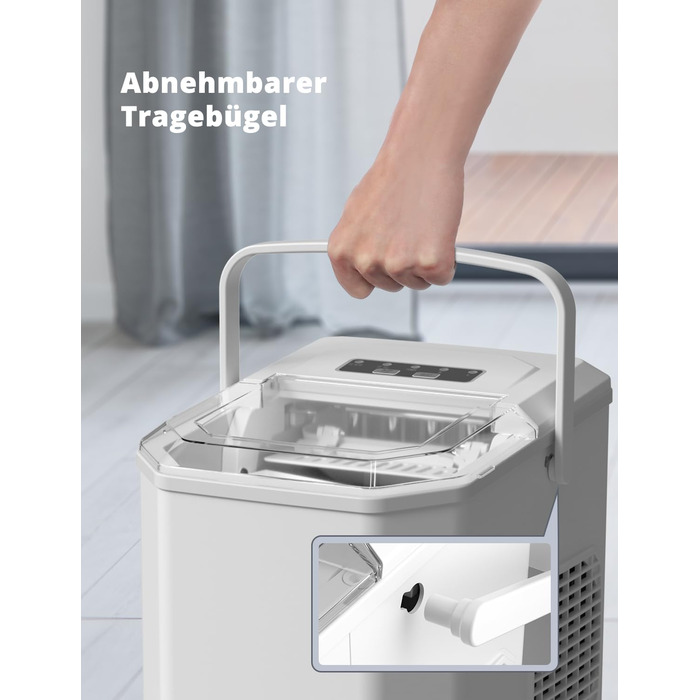 Професійний виробник льоду 12 кг/24 год. Ice Maker 1.5 л, швидкість виробництва 6-13 хв.