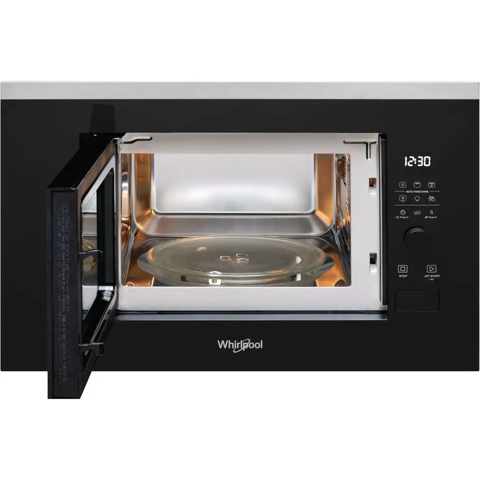 Вбудована мікрохвильова піч Whirlpool WMF200G з грилем, 800 Вт, чорна