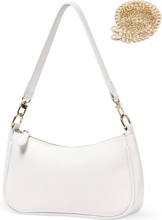 Сумка жіноча WantGor Clutch Tote біла: кросбоді, міні хобо, екошкіра, ретро стиль