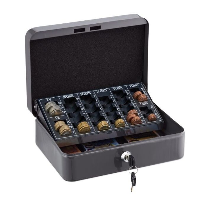 Cash Box з дошкою для підрахунку євромонет