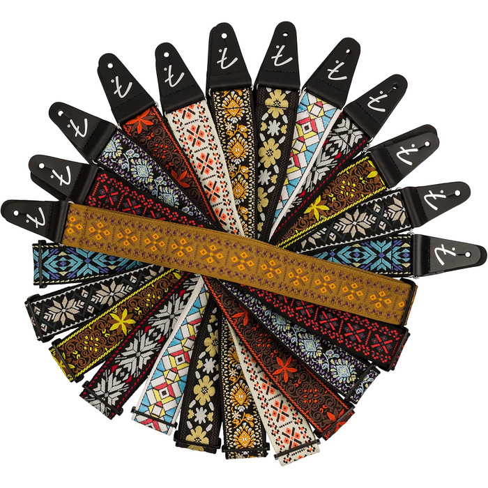 Гітарний ремінь Fender Pasadena Woven - BLUE SNOWFLAKE (один розмір)