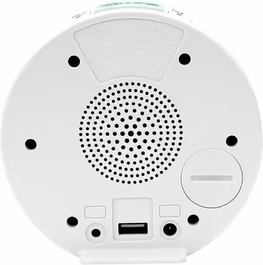 Alarm clock with 95dB loud alarm, flashing light, and vibrating cushion - Geemarc Wake 'N' Shake Star wakes up late sleepers, the hard of hearing, and the deaf - USB charger - Version DE