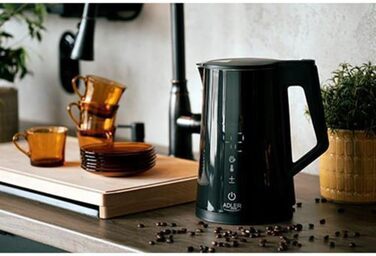 Електричний чайник Adler AD 1372, 0.6L – компактний, чорний, для кухні, швидкий нагрів, для чаю/кави
