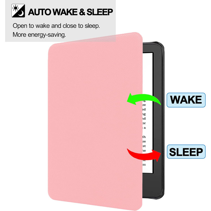 Чохол TOKILO для Kindle 6' E-Reader (11-го покоління 2024/2022), м'яке PU-шкіряне покриття з автоматичним увімкненням/вимиканням, не сумісний з iPad/Kobo/Tolino/Pocketbook/Sony E-Book Reader, темно-синій (AA-08)