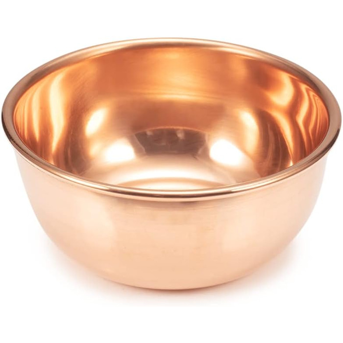 YINOX Mixing Bowl made from 99% pure copper, reflective craftsmanship, can be used as a kitchen salad bowl, egg bowl, dip bowl, or kitchen decoration.