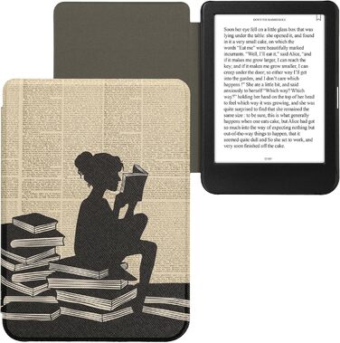 Чохол-книжка kwmobile для Kobo Clara BW/Clara Colour/Tolino Shine (5) / Shine Color - Чохол для електронного читача з дизайном 