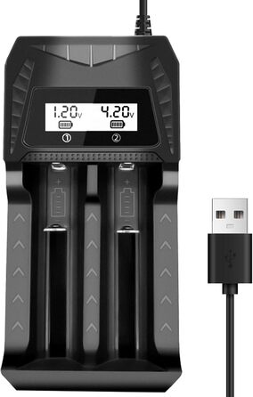 Зарядний пристрій для акумуляторів 18650 з LCD дисплеєм, 12 слотів, універсальний, швидка зарядка для 26650, 16340, 14500, 18350, 18500 AA AAA (тільки зарядний пристрій)