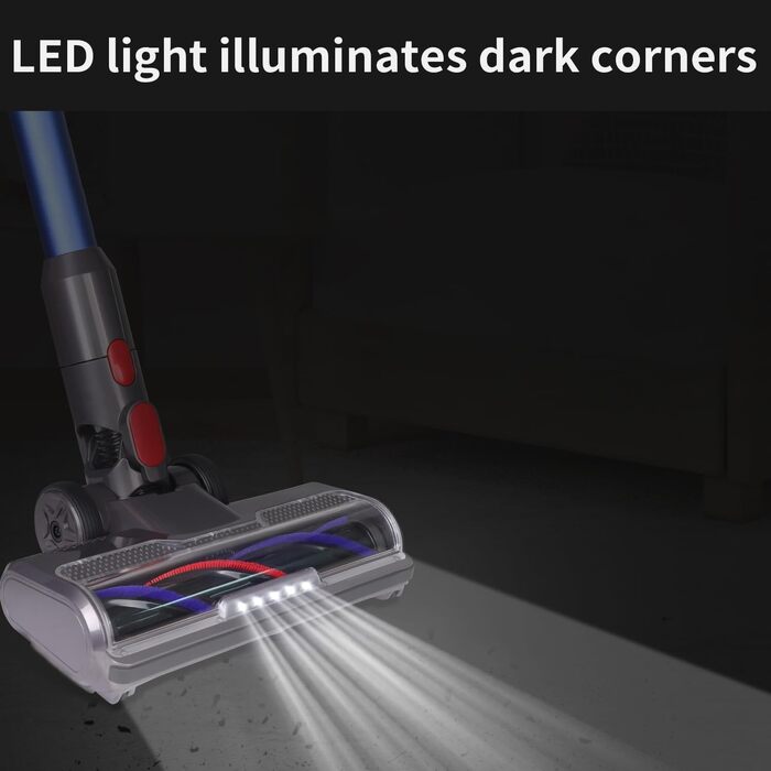 Насадка для пилососа Dyson V7 V8 V10 V11 V15 FEVORCS з підсвічуванням для твердих поверхонь та килимів