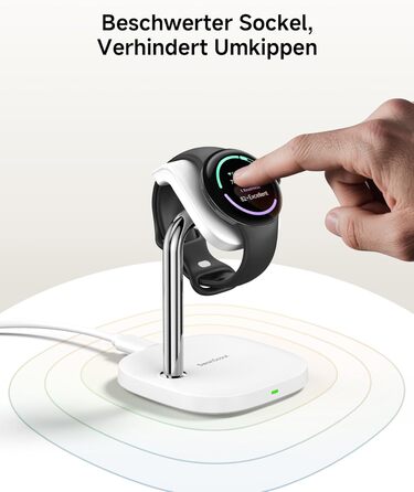 Зарядна станція SwanScout для Google Pixel Watch 3/2 (Не підходить для Pixel Watch 1), SwanScout 505G2, магнітний швидкий зарядний пристрій для Pixel Watch 3/Pixel Watch 2