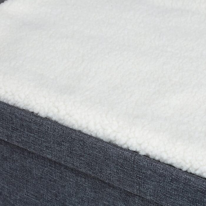 Кіт Будинок Relaxdays з тканини, кіт-печера з 2 входами, 71,5 x 62,5 x 44 см, складаний, темно-сірий