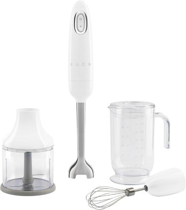 Блендер Smeg HBF03PBEU Stabmixer, пастельний (білий)