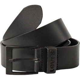 Чоловічий та жіночий ремінь Levi's Ashland Metal, чорний (1 шт.)