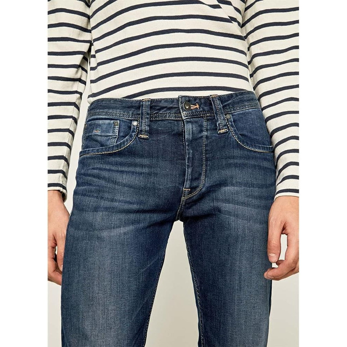 Джинси чоловічі Pepe Jeans Kingston Zip, сині (Denim-z45), 32W/32L