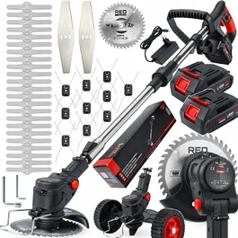 Акумуляторний тример для стрижки живоплоту Red Technic 1000 Вт, 15 см, з регулюванням довжини