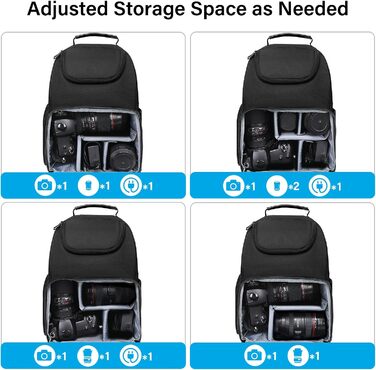 Сумка для камери MOSISO: Crossbody Sling Rucksack для фотографів Canon, Nikon, Sony (з тримачем для штатива)