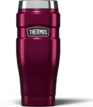 Термокружка Thermos King Reise, нержавіюча сталь, 470 мл, колір полуниця, 8.3 x 8.3 x 20 см