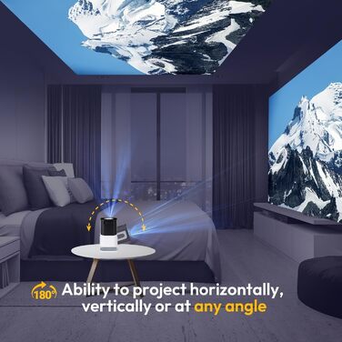 Портативний міні-проектор HY300 Pro з WiFi 6, Bluetooth 5.0 та Android 11.0 (1080P, 4K Decode)