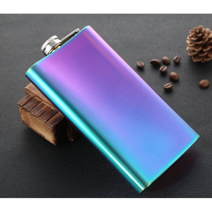 Фляга TANEAXON з воронкою та коробкою, нержавіюча сталь, без витоку (колір, 355 мл)