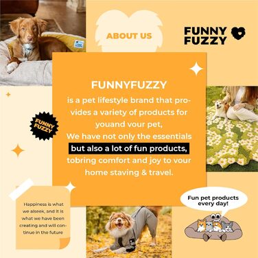 М'який килимок для собак та котів FUNNY FUZZY, двосторонній, з дизайном листя, машинне прання, жовтий (Гінко)