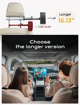 Утримувач для iPad/Samsung, універсальний автотримач для планшетів, органайзер в авто, чорний