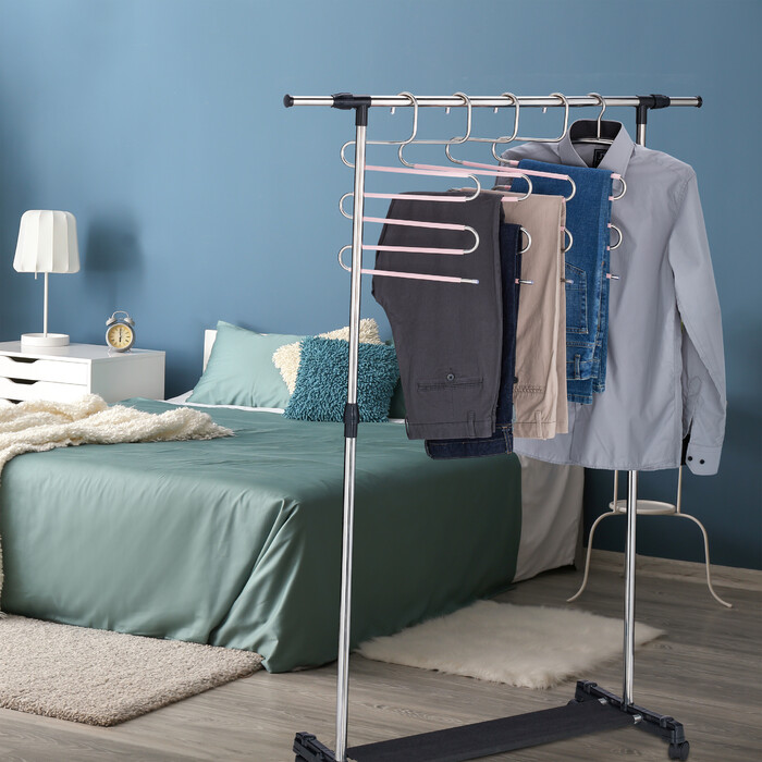 Relaxdays 4-Piece Trouser Hanger Set