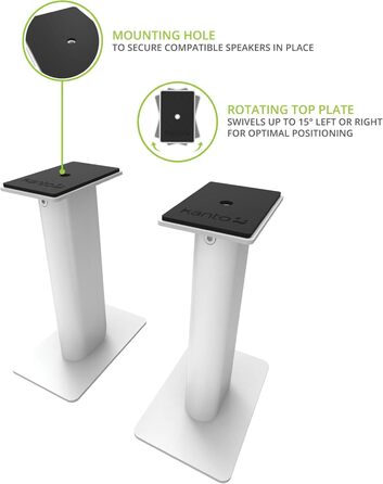 Підставки для акустичних систем Kanto SP6HD: 6' (183 см), обертання, приховані кабелі, для середніх/великих колонок