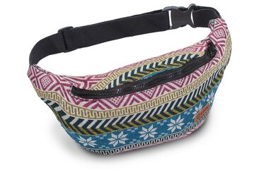 Чоловіча поясна сумка Leon Boho з бавовни (GT dklBlauRauteStrahlWeiß)