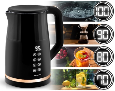 Електричний чайник Berdsen BD-706 2200Вт 1,7л, BPA Free, сенсорне керування та регулювання температури
