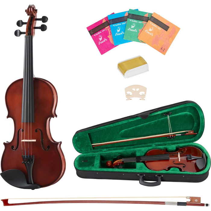 Скрипка Cantabile VP-100 4/4 (Початковий рівень, для учнів), повний комплект: скрипка, футляр, струна, каніфоль