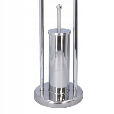 Підставка для йоржика та паперу 2в1, набір для туалету, сріблястий