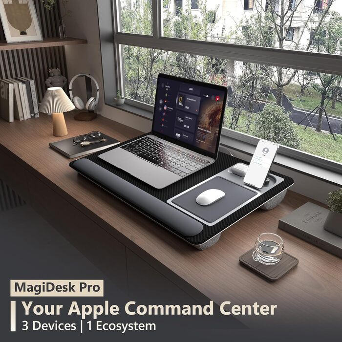 Підставка для ноутбука LIBWYS MagiDesk Pro з магнітним тримачем для телефону (Magsafe), для ноутбуків до 17 дюймів
