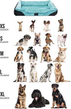 Ліжко для собак, подушка для собак - ліжко-кошик з високим бортиком, 80x120, 70x100, 60x80, 40x50, блакитний колір, розмір 70x100 см