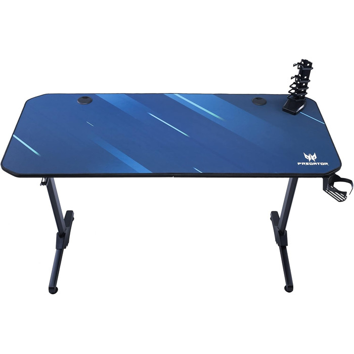Ігровий стіл Acer Predator 140x60 см з килимком, підставкою для геймпадів, кабель-менеджментом, тримачем для навушників і напоїв