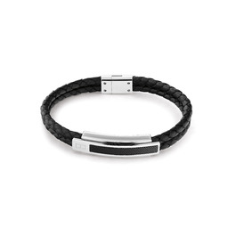 Браслет чоловічий шкіряний Tommy Hilfiger чорного кольору 2790357