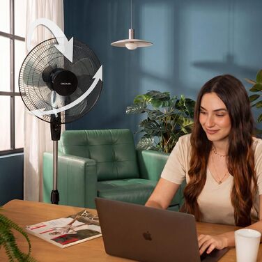 Вентилятор підлоговий Cecotec EnergySilence 515 WindLite Pro 40 см, 56 Вт, білий